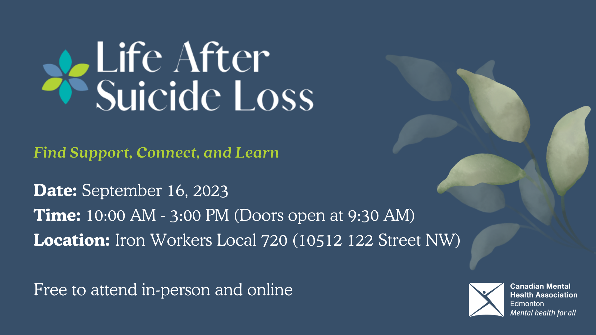 Life After Suicide Loss 2023 